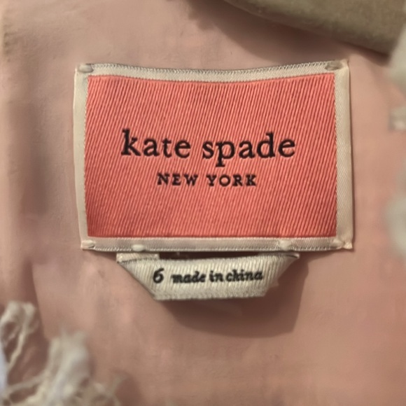 Kate Spade Flutter Sleeve Pink Twill dress - Picture 5 of 9